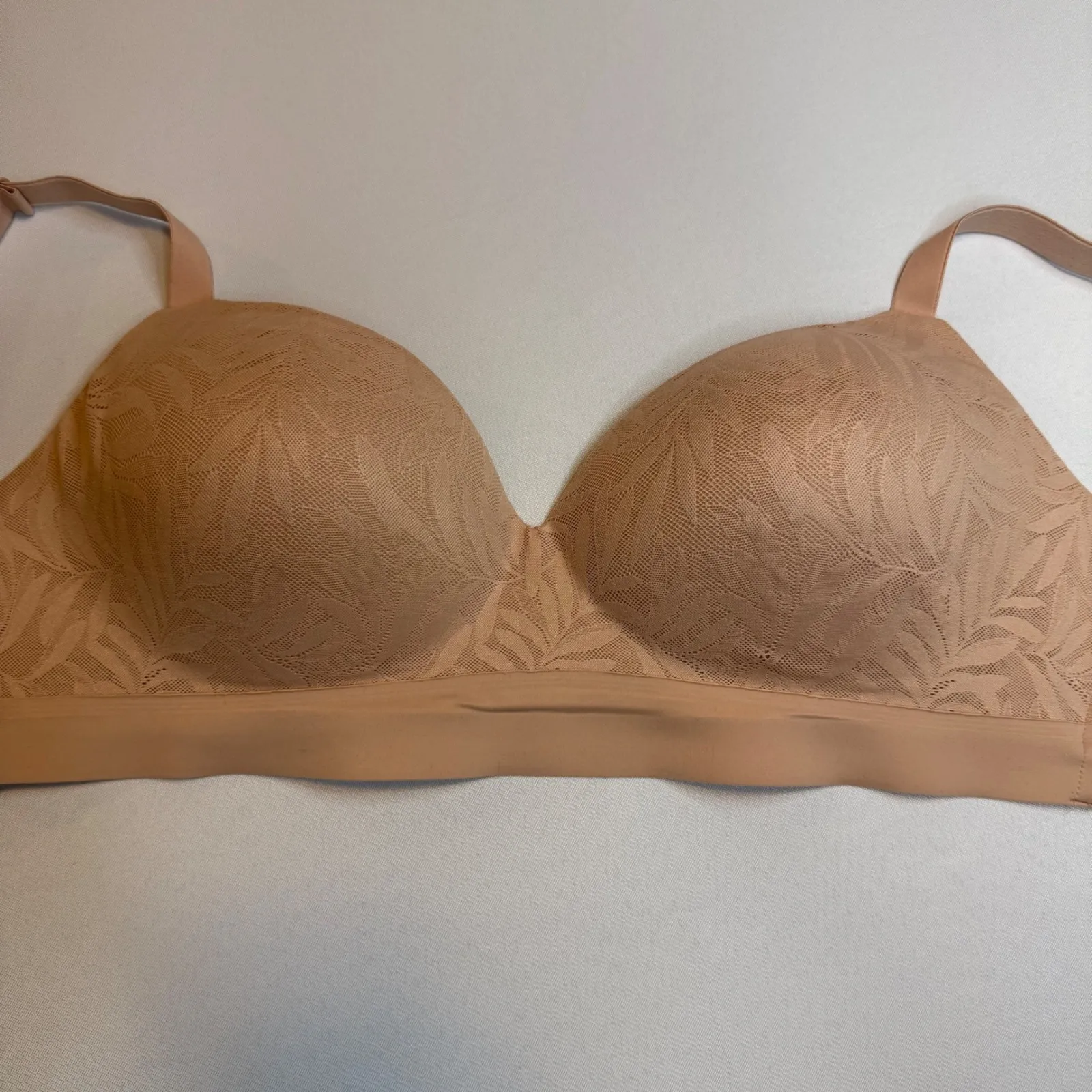 Soma Seamless Comfort Bra Nude Tan Everyday Wirefree Adjustable Straps 34DDD Size undefined - Image 7