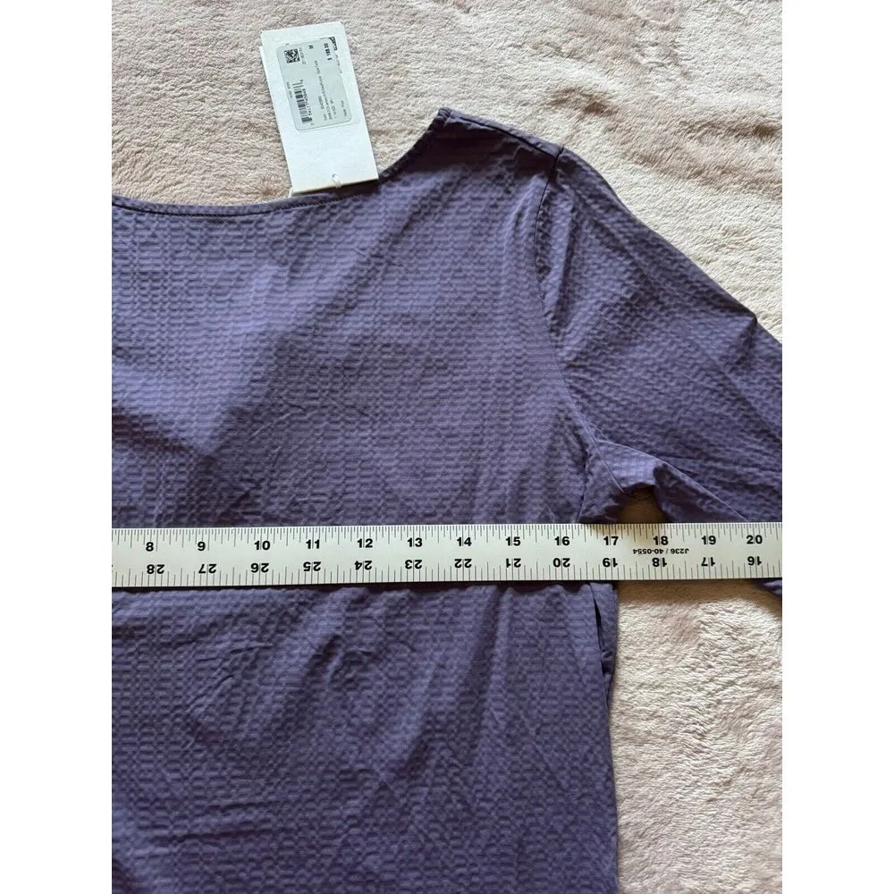 Hugo Boss Women's Jersey 515 Med Purple V-Neck 3/4 Sleeve Size‎ M NWT - Image 6