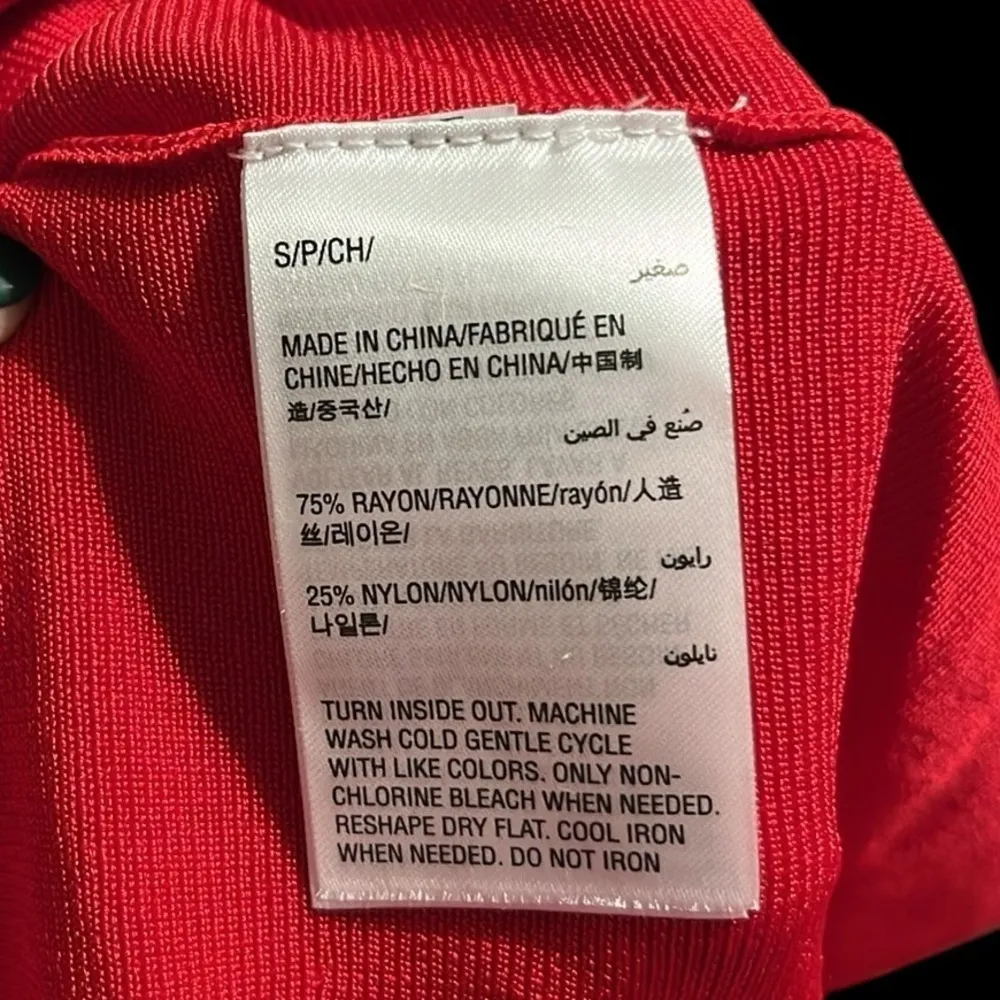 International Concepts INC red studded body con long sleeve mock neck dress - Image 11