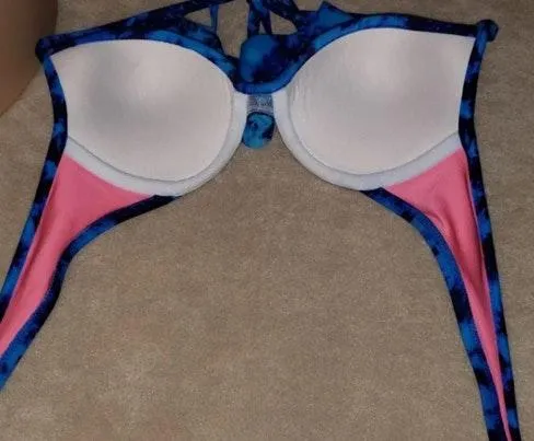 Tie Dye Ruffle Bikini Top - Image 6