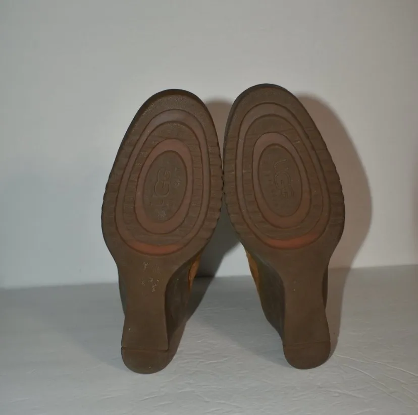 Gissella Suede Wedge Heel Boots - Image 5