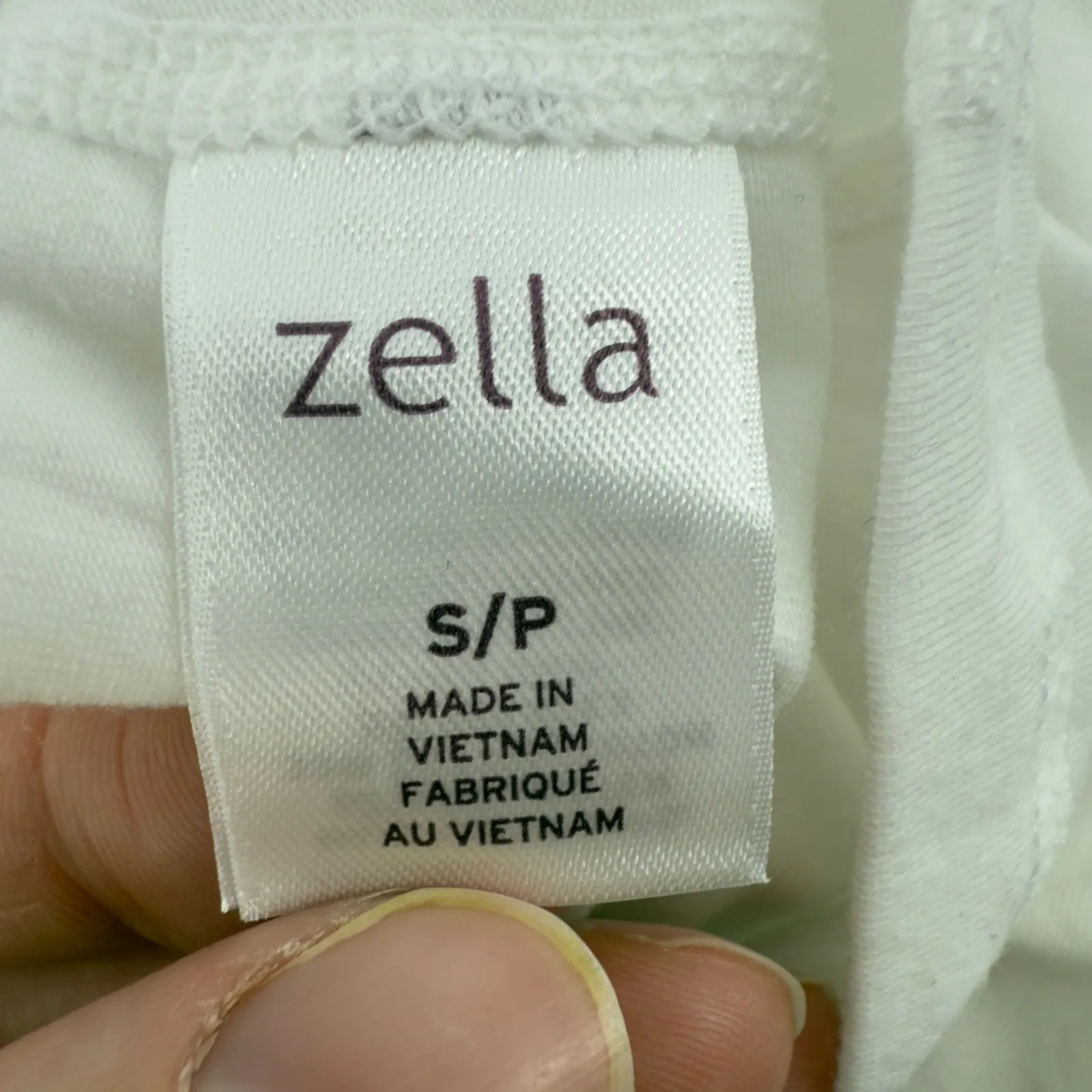 Zella Short Sleeve Cinched Athletic T-Shirt White Women S Athleisure Workout Gym - Image 5