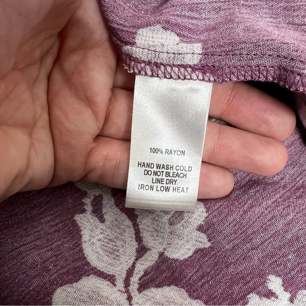 NWT Lulu’s Heart of Marigold Dusty Lavender Floral Print Wrap Maxi Dress Sz M - Image 6