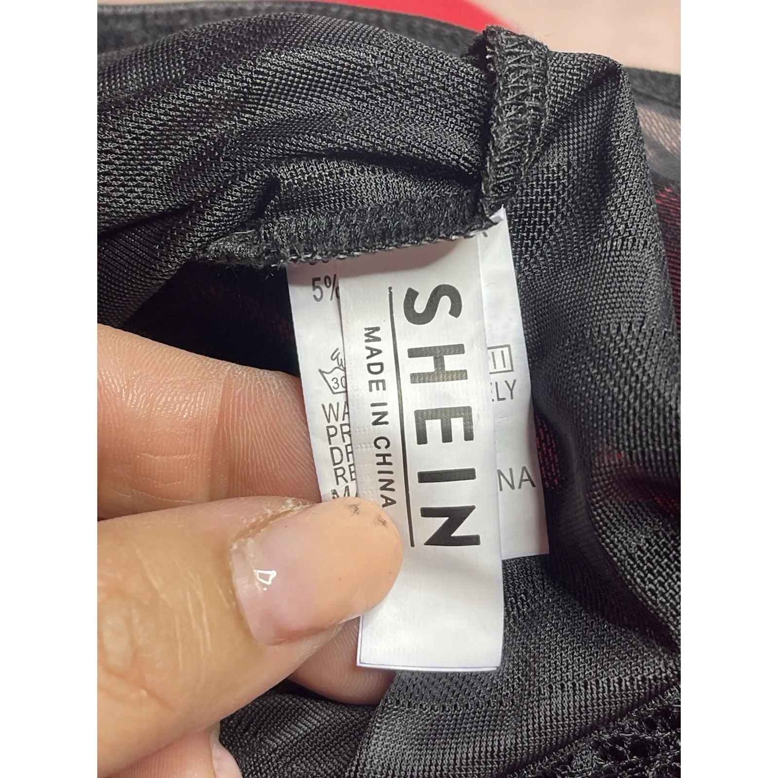 SHEIN Black Lace  Bodysuit Strappy  Lingerie Size S NWOT - Image 6