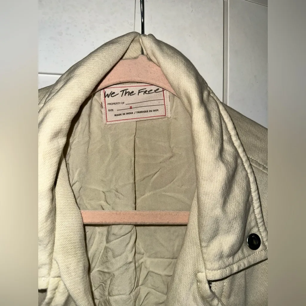 NWOT FREE PEOPLE WE THE FREE REBEL KNIT MOTO JACKET- VANILLA CREAM $198 MSRP - Image 12