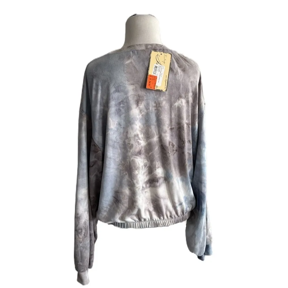 NWT Vintage Havana Windstorm Tie Dye Blouson Sleeve Pullover | Medium - Image 5