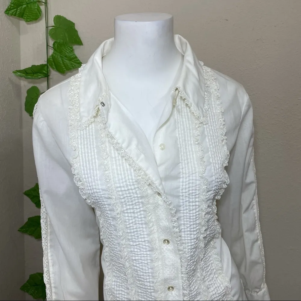 Donnkenny Vintage 90’s Button Down Blouse Size XL - Image 5