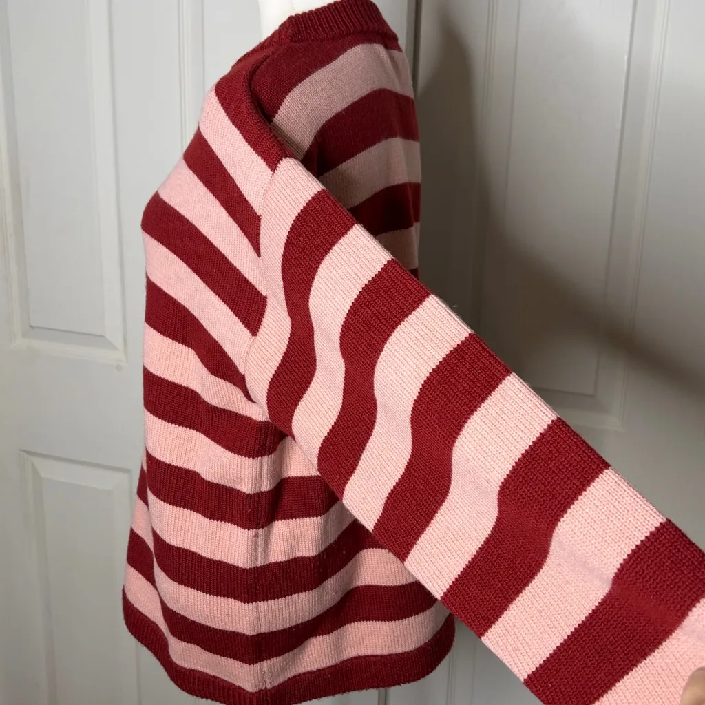 EQUIPMENT
Brittan Wool Sweater In Syrah Red And pink jumper size m
B-1 - Image 6