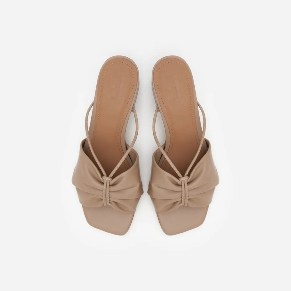 Flattered Olivia Leather Heels Tan Size 8.5 - Image 2