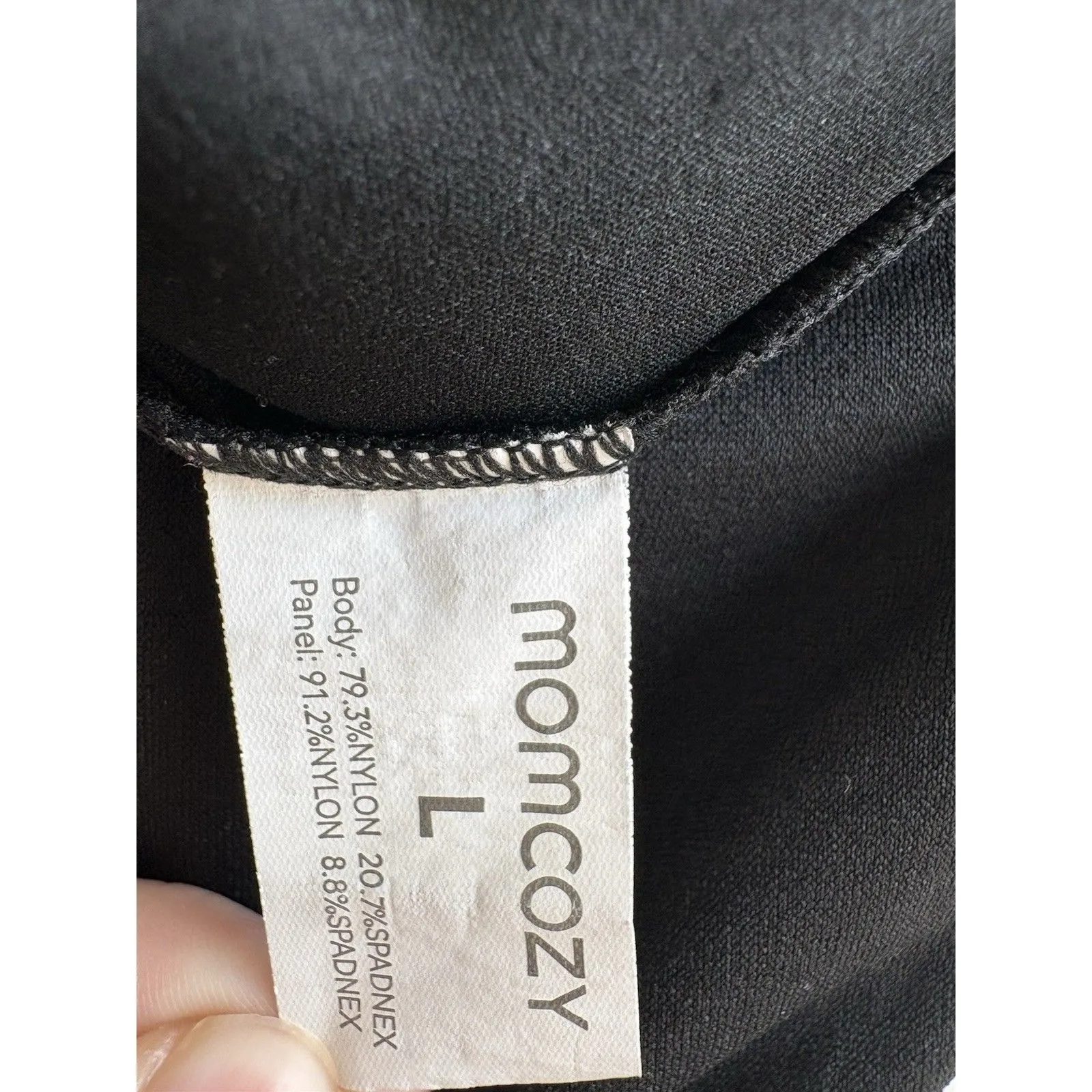 Mom Cozy Maternity Flair Workout Leggings Size, Large And Black Size undefined - Image 7