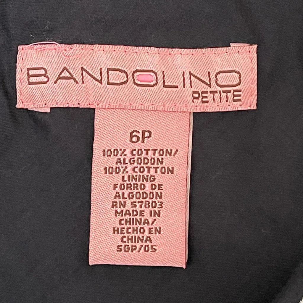 Bandolino Petite Women’s Flower Embroidered Skirt Black and White size 6 Petite - Image 7