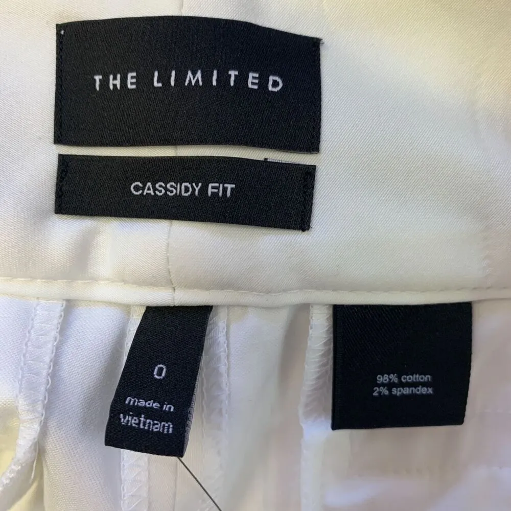 The Limited Womens Cassidy Fit Flare Leg Dress Pants Ivory Black Size 0 - Image 7