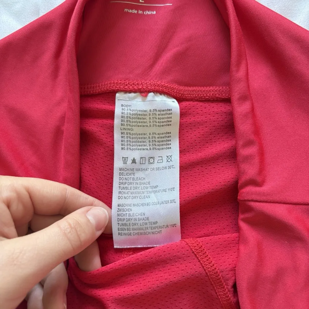 Baleaf Tennis Golf Skort Skirt Pink Red Stretch Womens Size Large Outdoor - Image 5