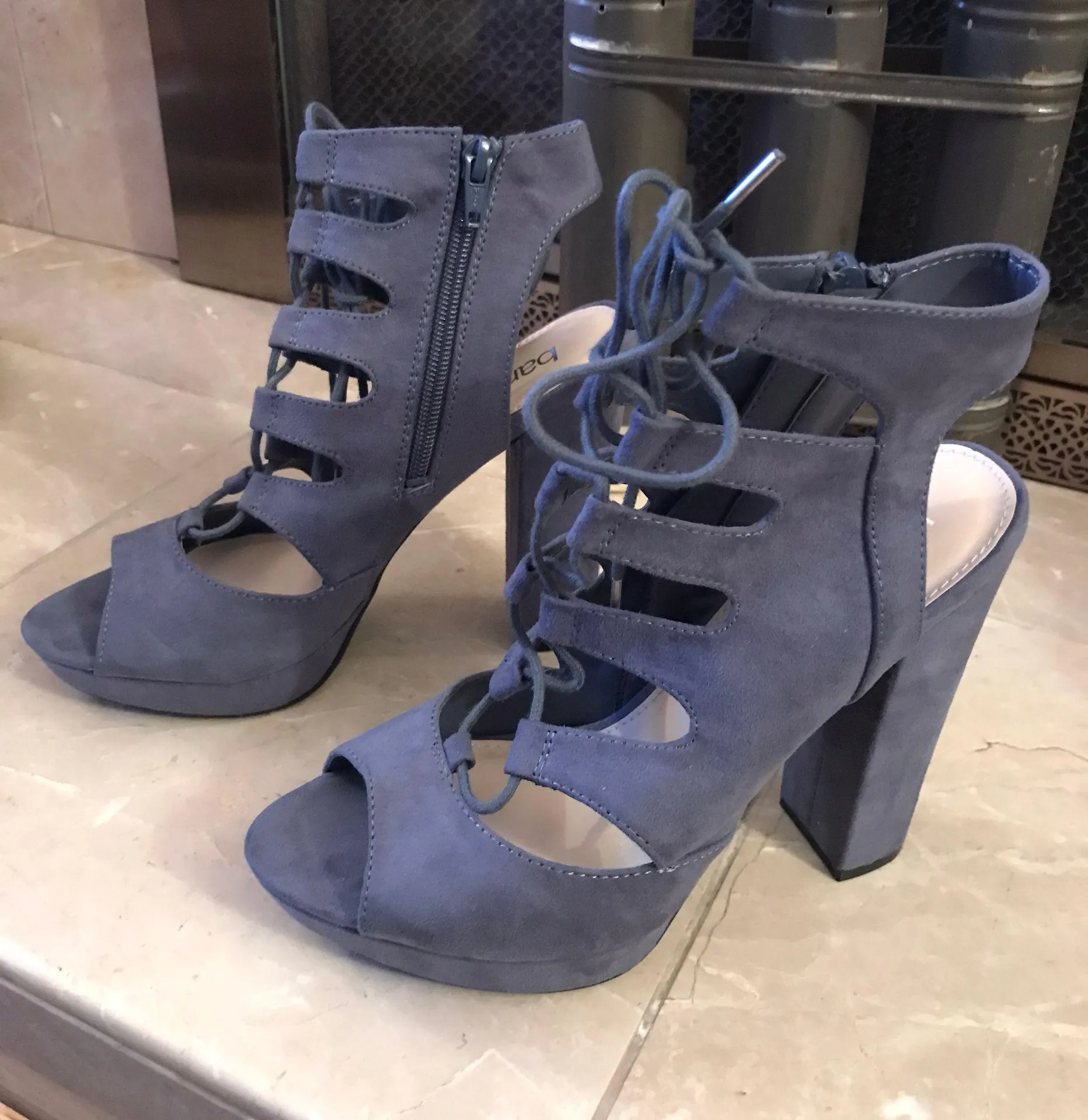 Nelly Suede Sandal Heels - Image 5