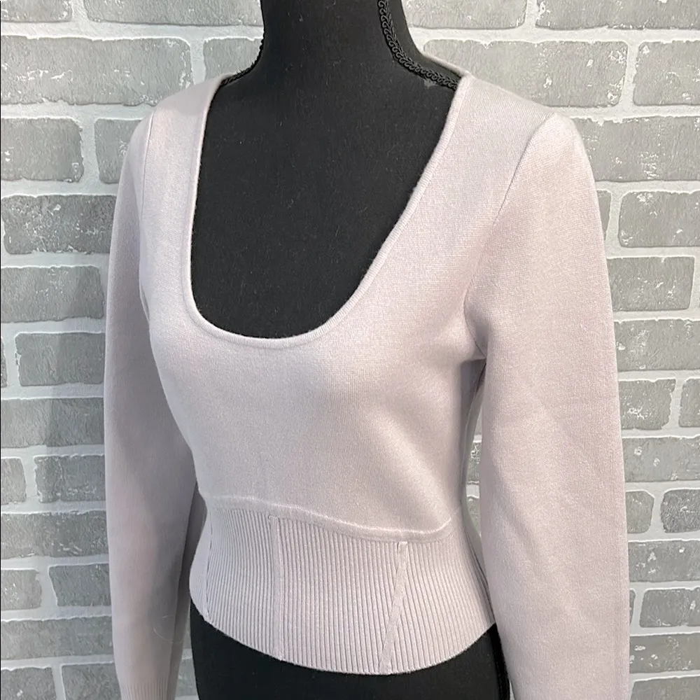 NWT Abercrombie & Fitch Ribbed Slim Corset Sweater Women’s Size Medium - Image 10