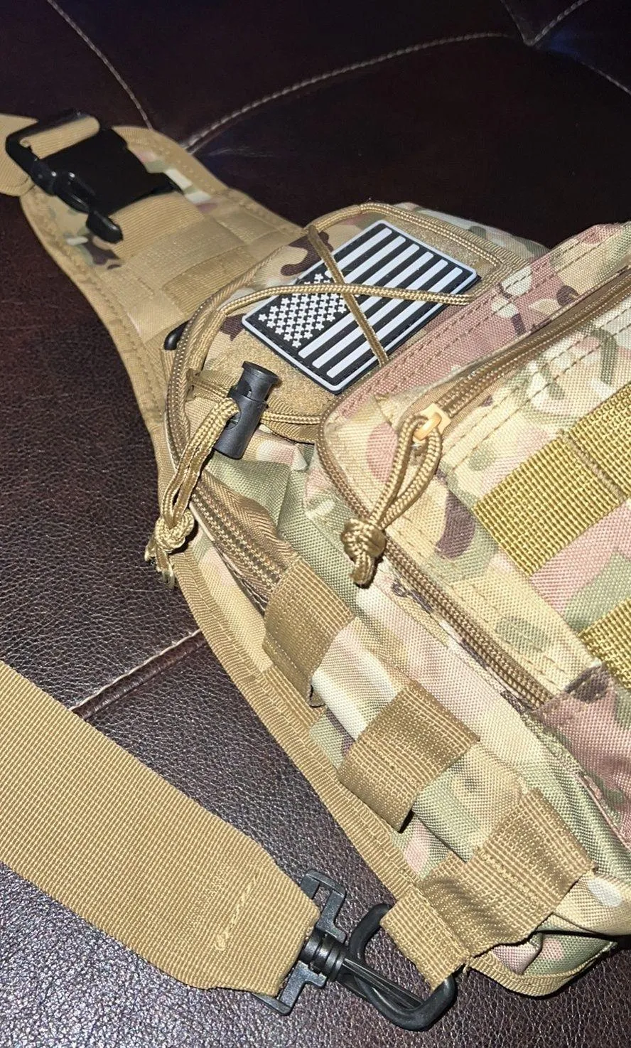 Desert Camo Shoulder Bag Brown - Image 5