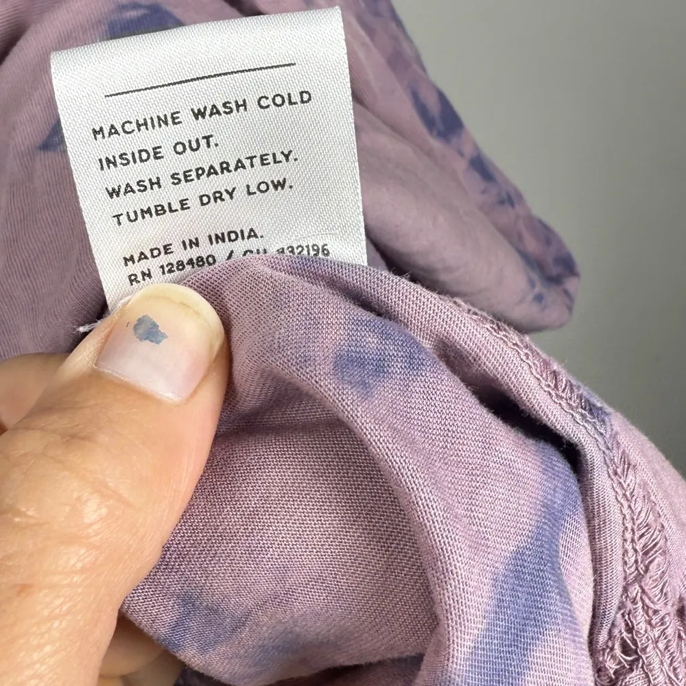 Pact Far Out Tie Dye Scoop Neck T-Shirt Dress Sz M Organic Cotton - Image 5