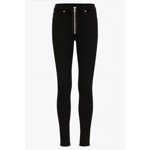 Good American Good Waist Exposed Zipper High Rise Skinny Jeans Size‎ 8/29 - Image 2