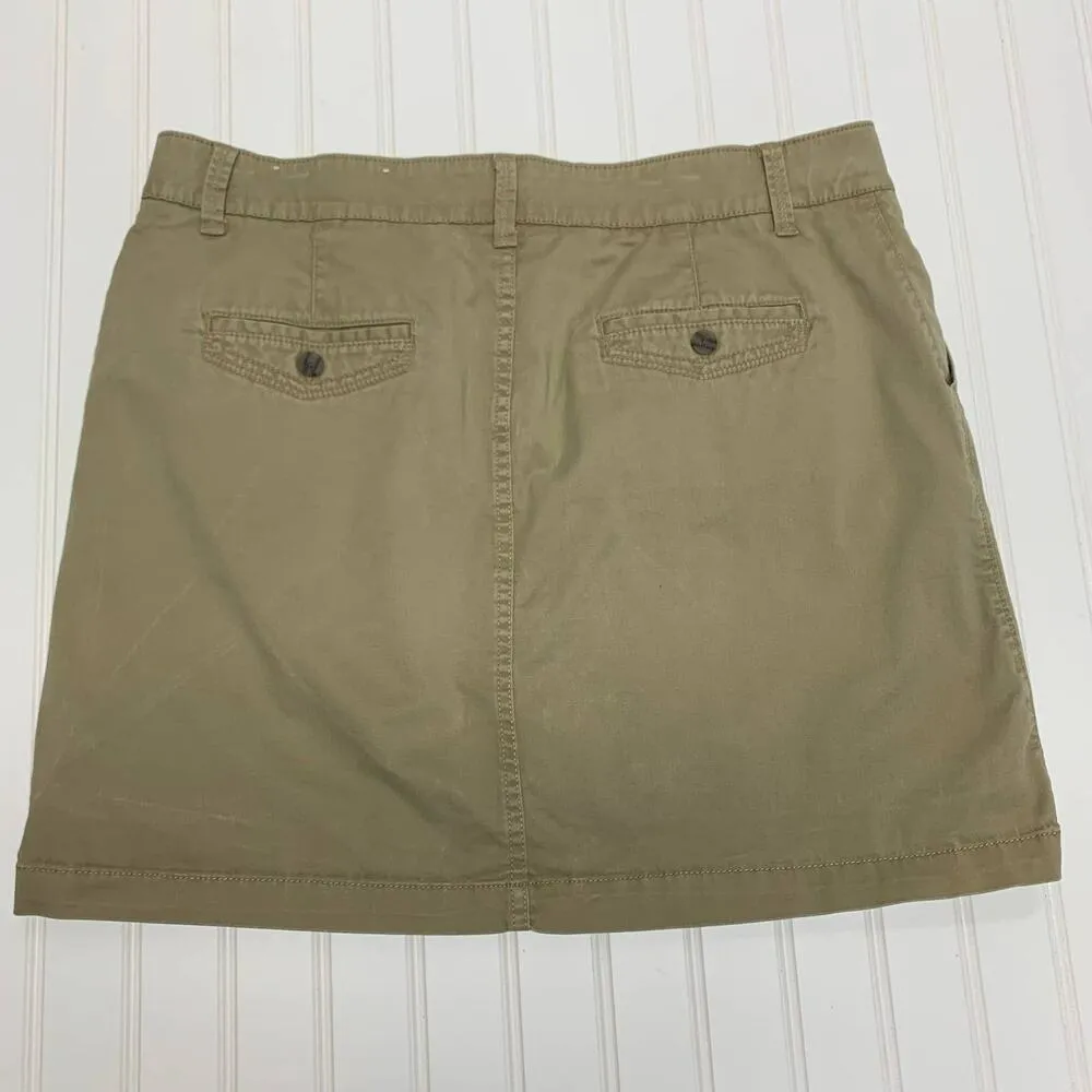 Sonoma Khaki Everyday Skort Sz 14 Stretch Cotton - Image 2
