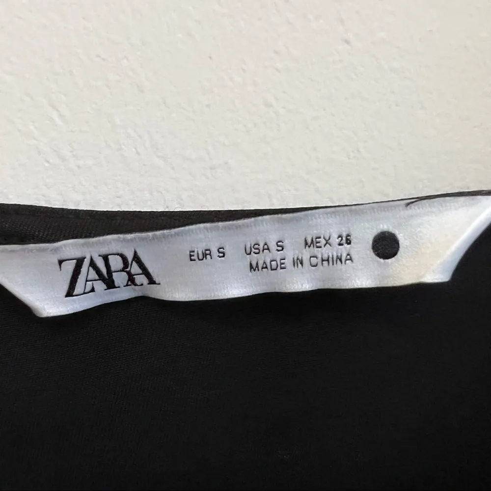 Zara Midi Surplice Draped Dress with Side Slit Black Small - Image 10