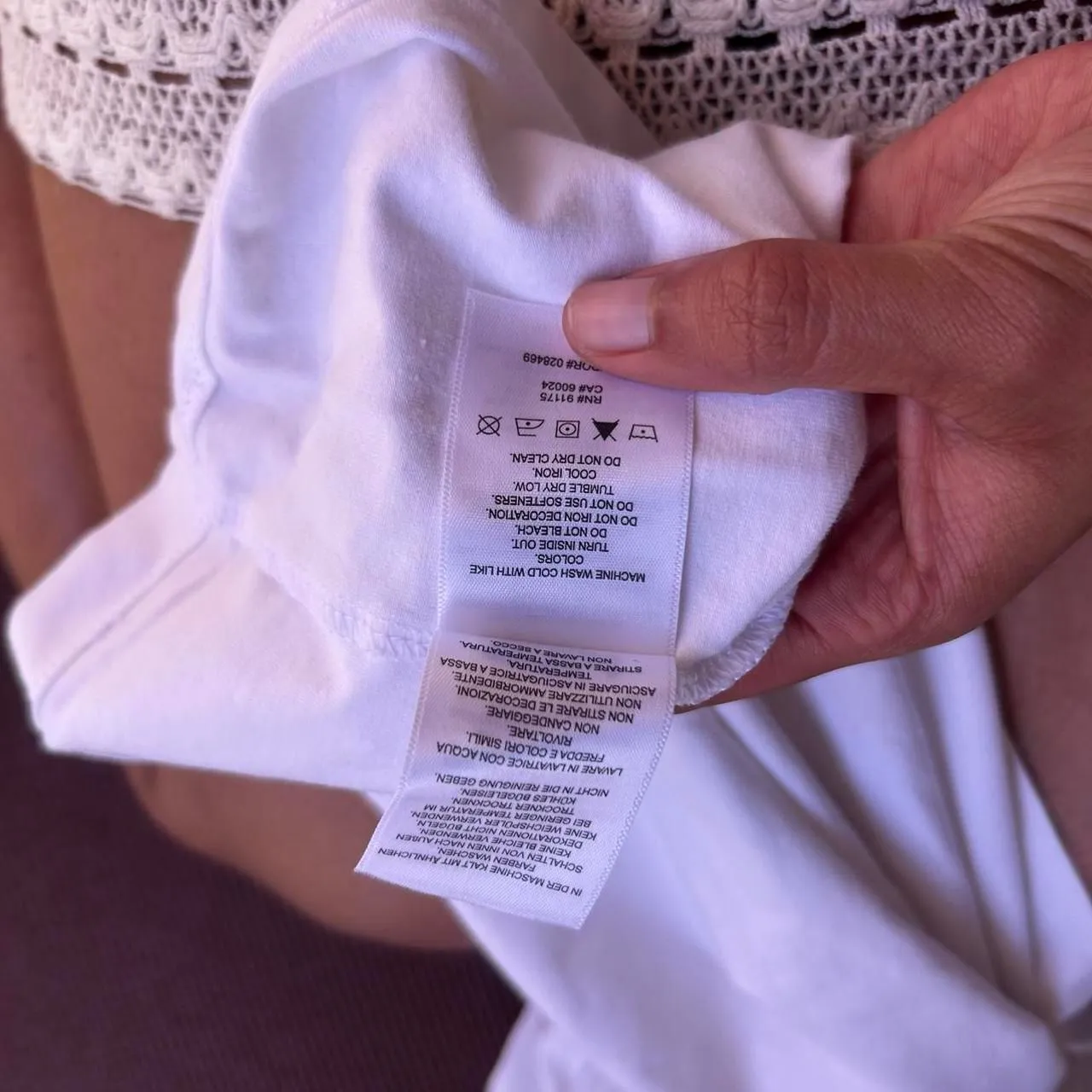 Fila White Short Sleeve Shirt with Rainbow Logo - Image 8