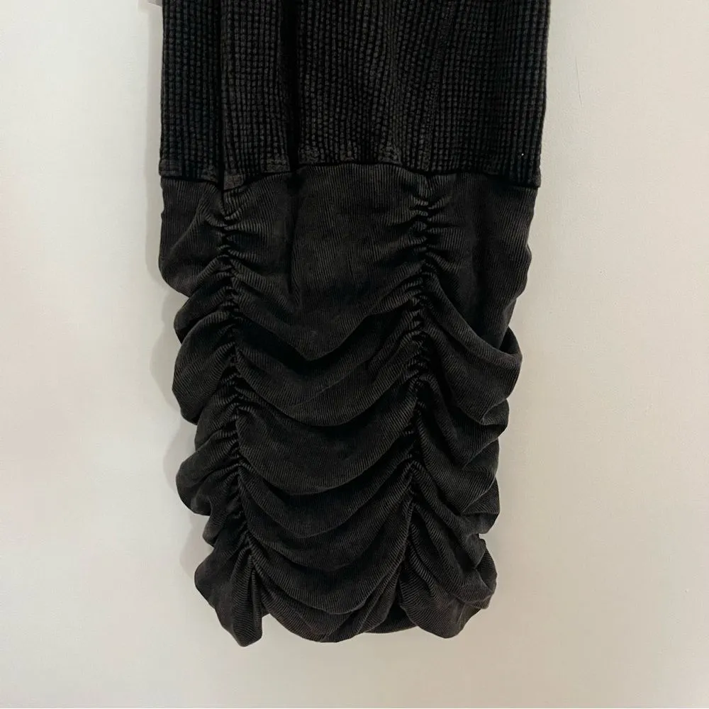 FREE PEOPLE FP ONE Katya Thermal Ruched Mini Dress SZ M NWT Coca Cola - Image 10