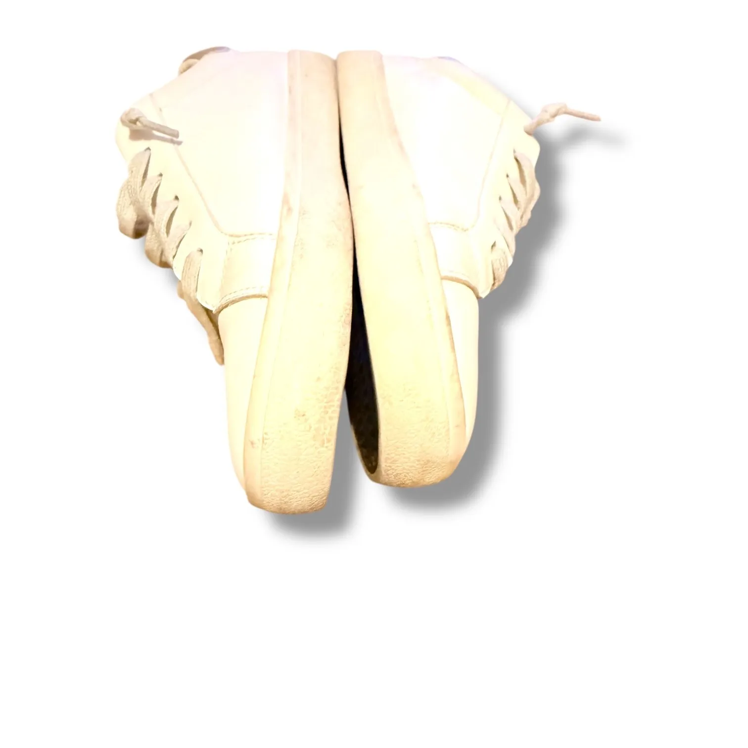 Vintage Havana Glitter Star Sneakers Size 9.5 White Leather Low Top Casual - Image 5