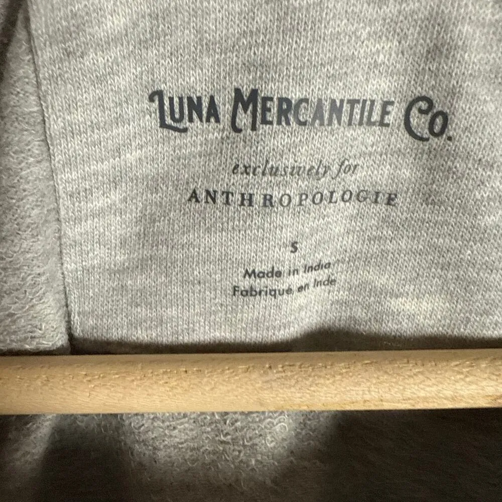 Luna Mercantile Co Anthropologie Gray Graphic Tiger Embellished Crew Sweatshirt - Image 14