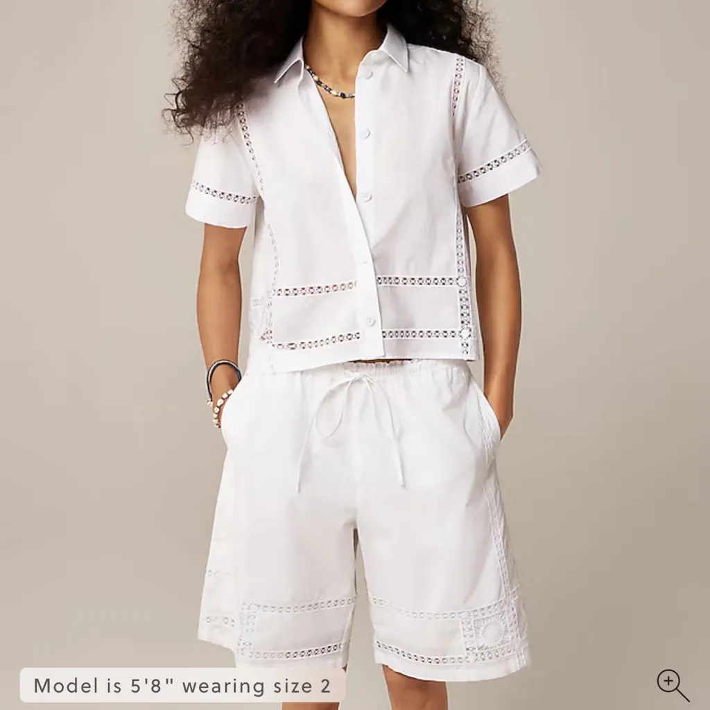 J.Crew Gamine eyelet-trim shirt - Image 2