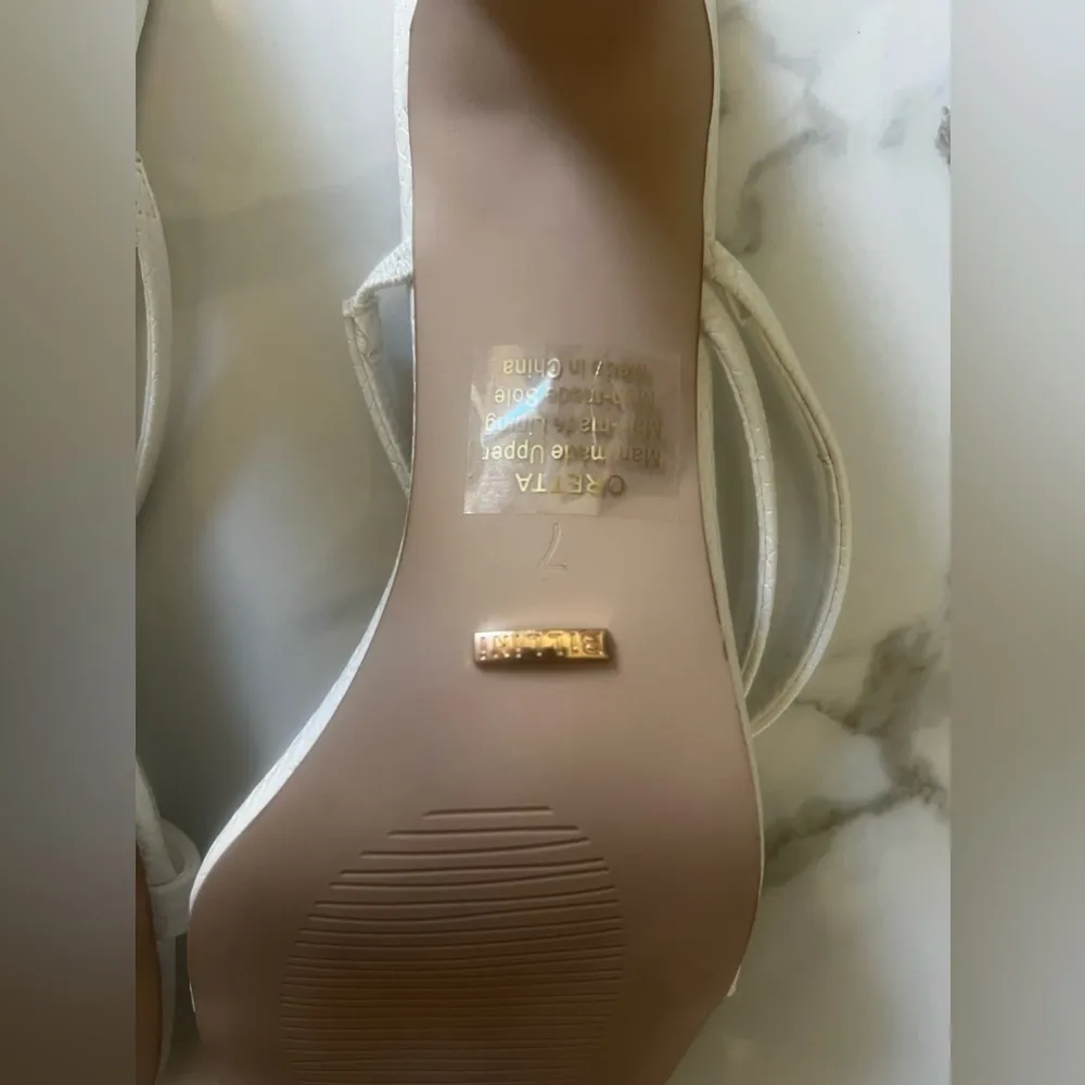 BILLINI GENNA WHITE HEELS SZ 7 - Image 8