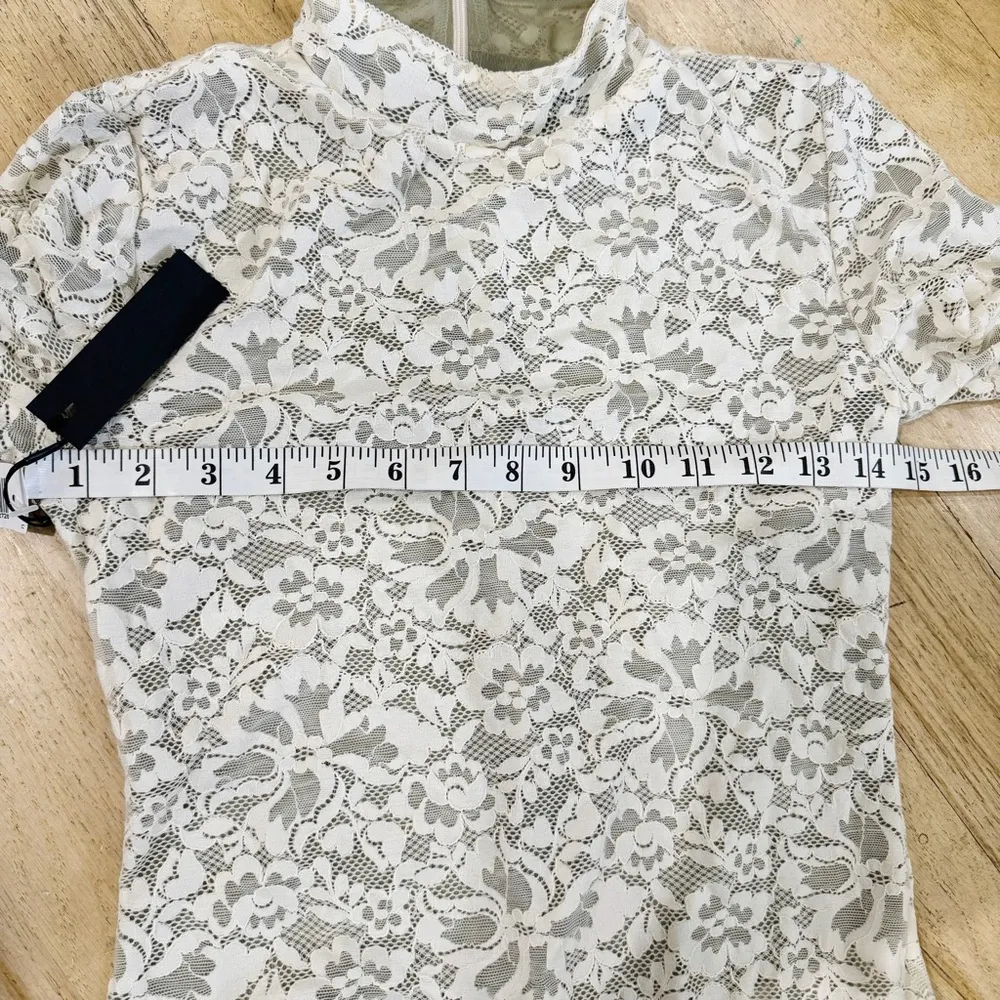 Aritzia Babaton lace mock neck bodysuit NWT - Image 13