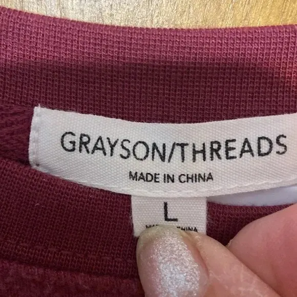 Grayson Threads  Lightweight peace love wine sweatshirt (L) - Image 2