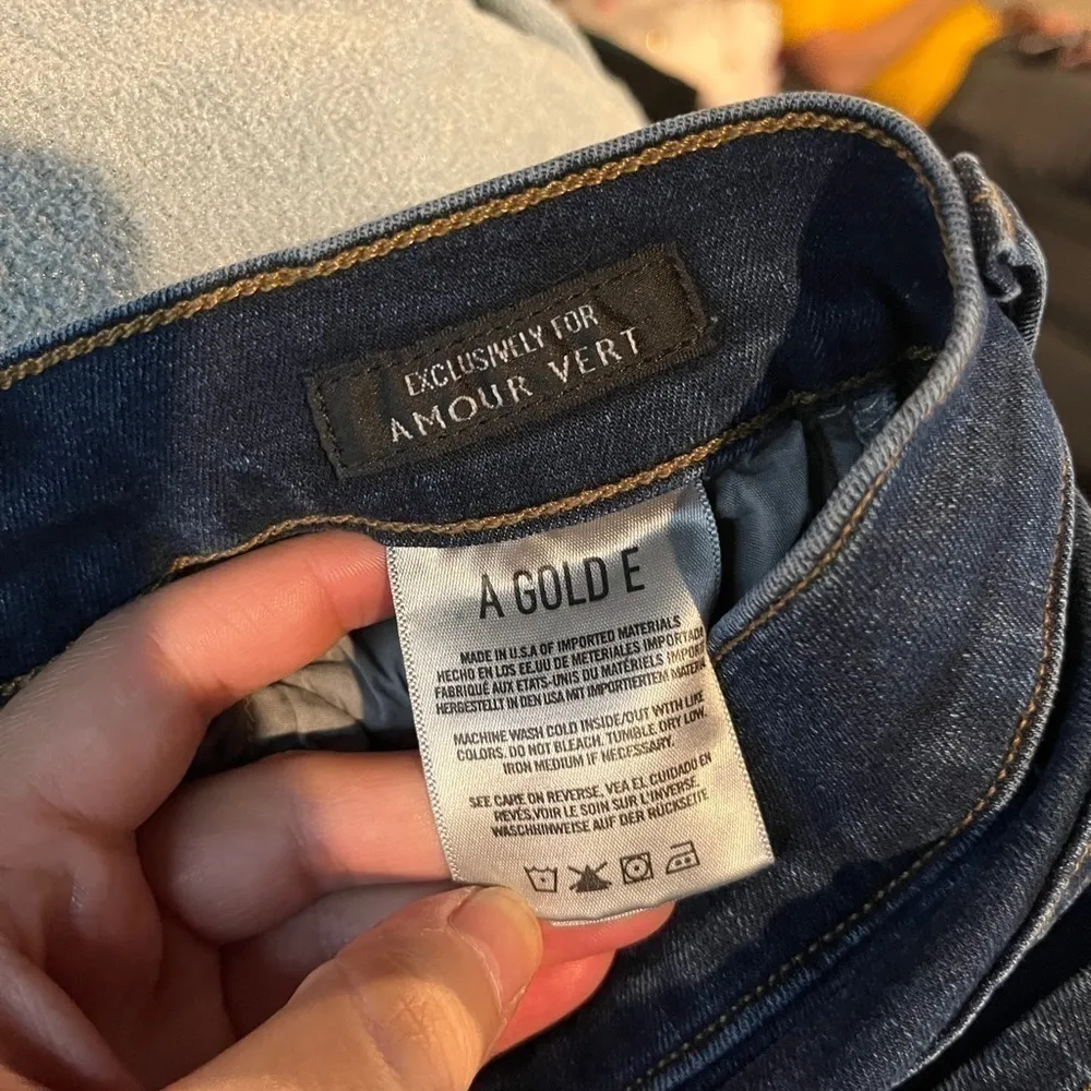 Agolde dark wash skinny jeans - Image 4