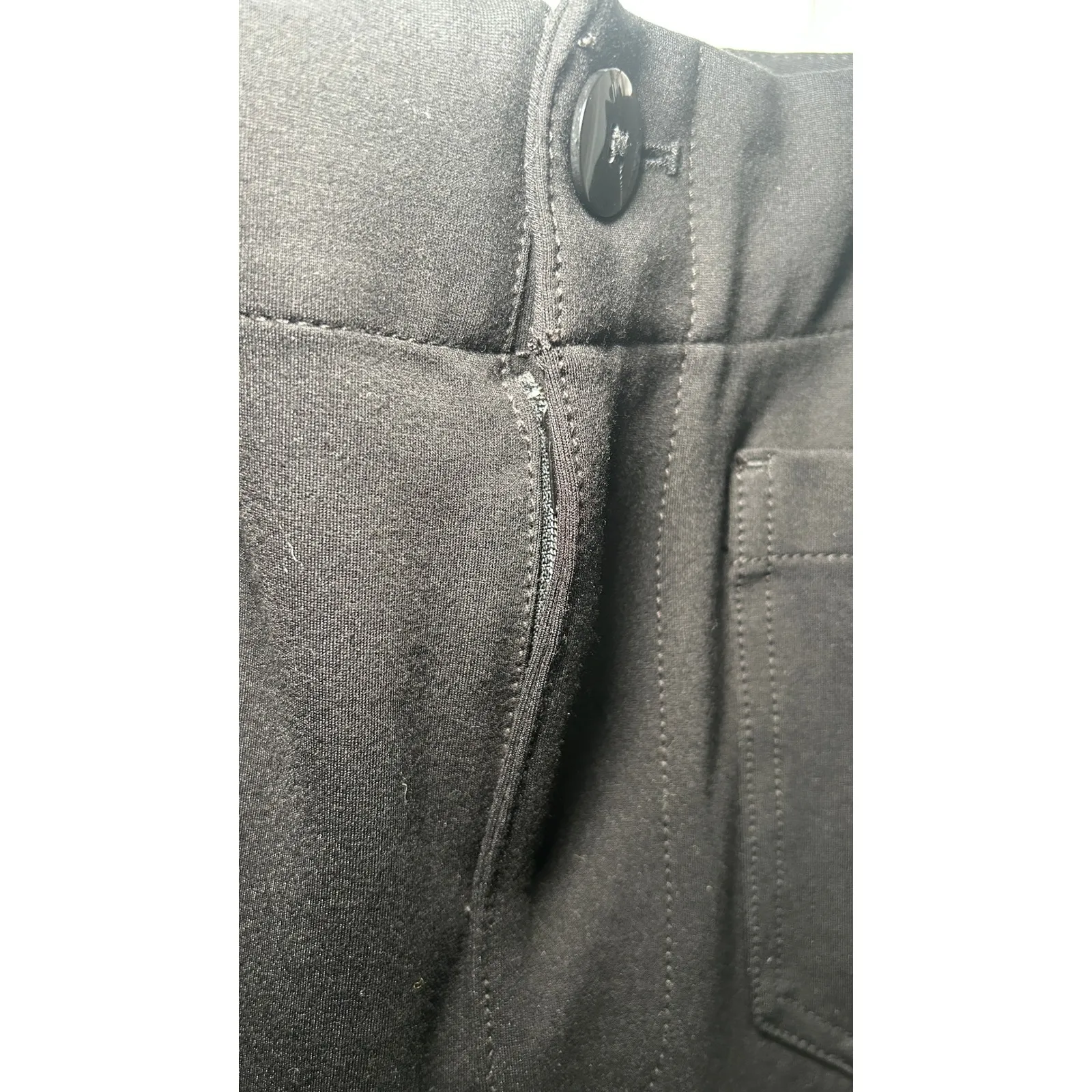 Anthropologie Maeve The Collette High Waist Cropped Wide Leg Pants Black Size 30 - Image 3