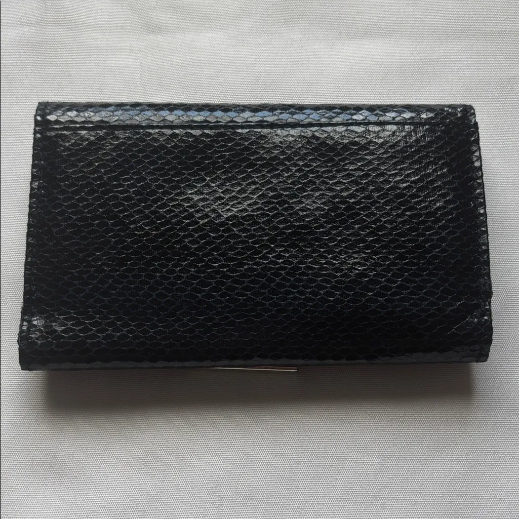 Snakeskin Wallet Navy Blue GUC - Image 2