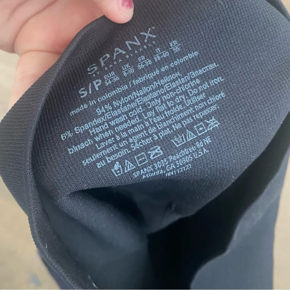 spanx black comfy basic full length casual leggings - Image 4