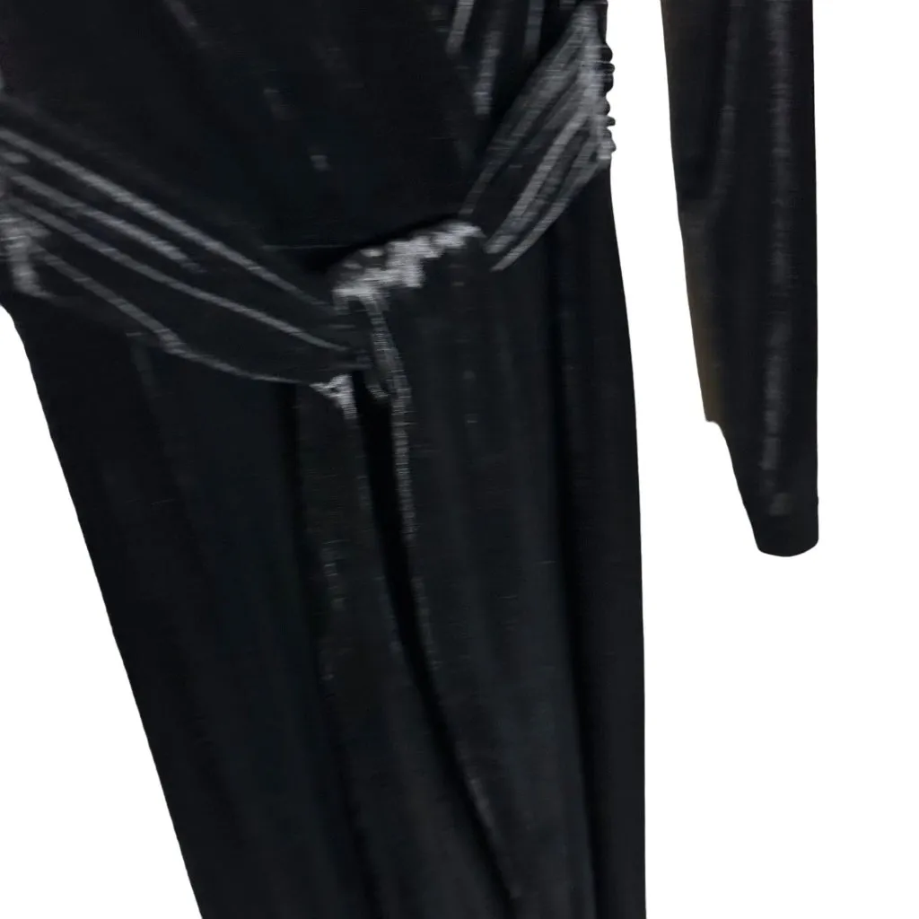 Antonio Melani Miranda Long Sleeve Velvet Jumpsuit Size 0  Wide Leg Black New - Image 4
