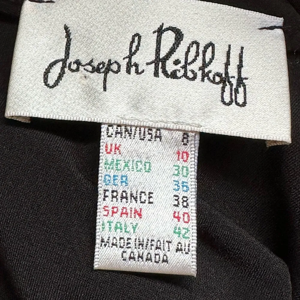 Black Low V Neck Cut Rap Look Dress  W Gold Jewel On Side… - Image 11