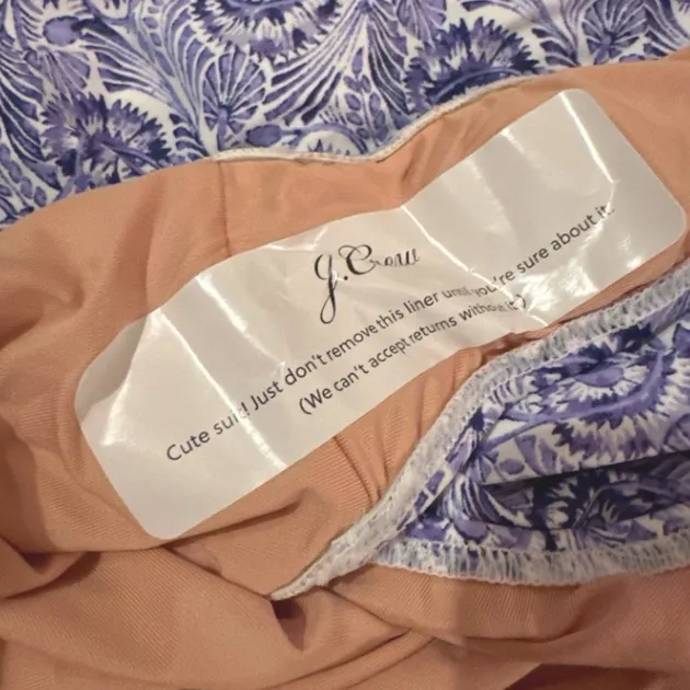 J. Crew One-Piece Swimsuit Plunging Neck in Dandelion Swirl‎ Sz 24 Plus NEW - Image 5