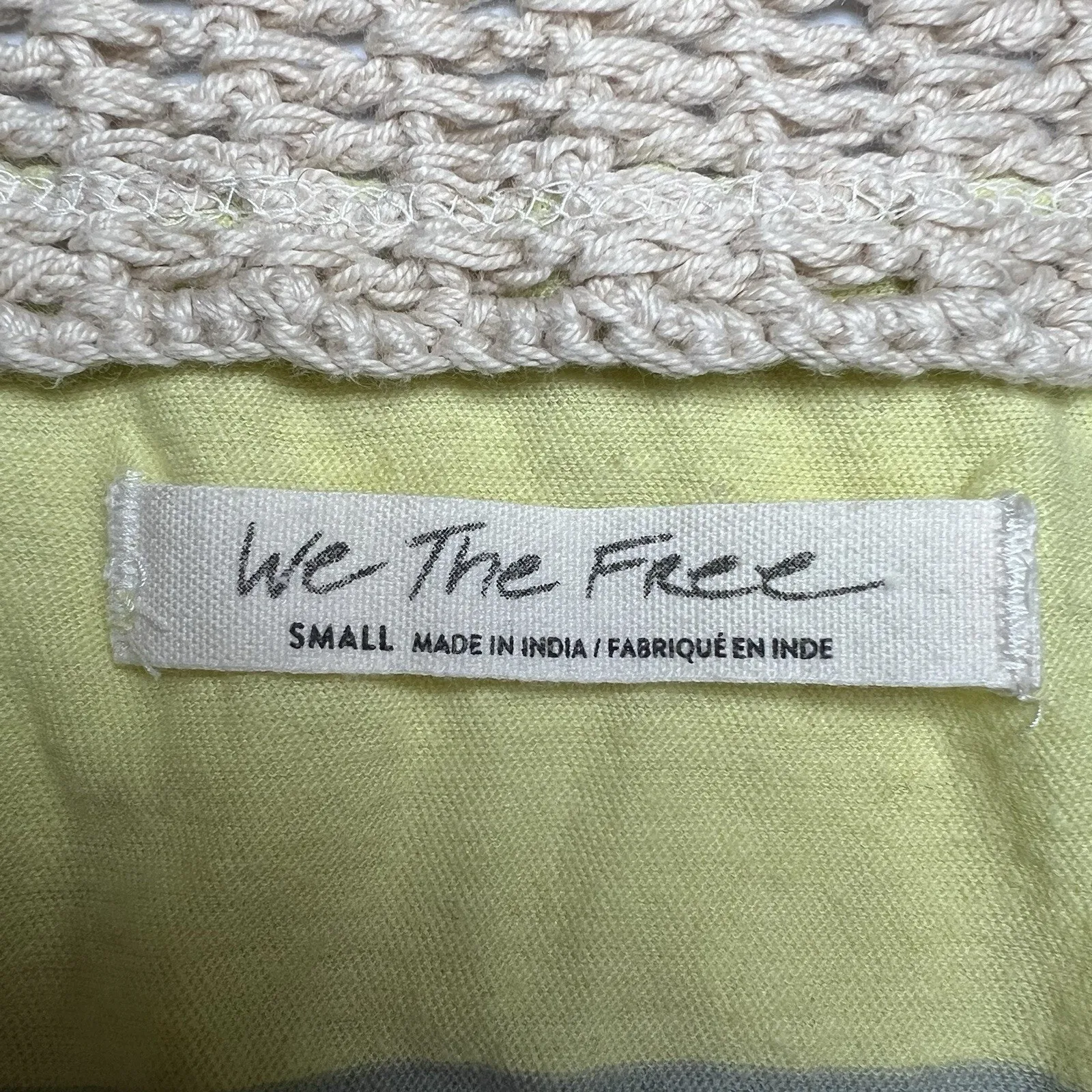 Free People We‎ The Free Luca Crochet Striped Tunic Tank Top Size Small - Image 7