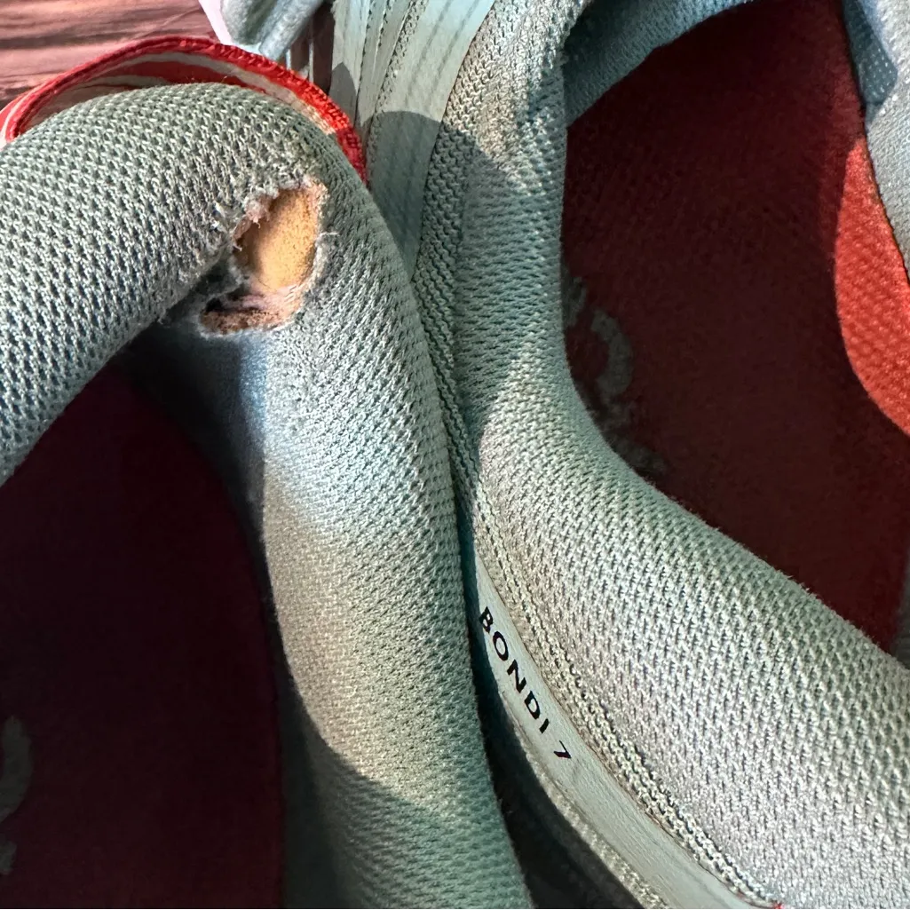 Hoka‎ One One Womens Bondi 7 1110531 AEBL Blue Running Shoes Sneakers Size 10 D - Image 10