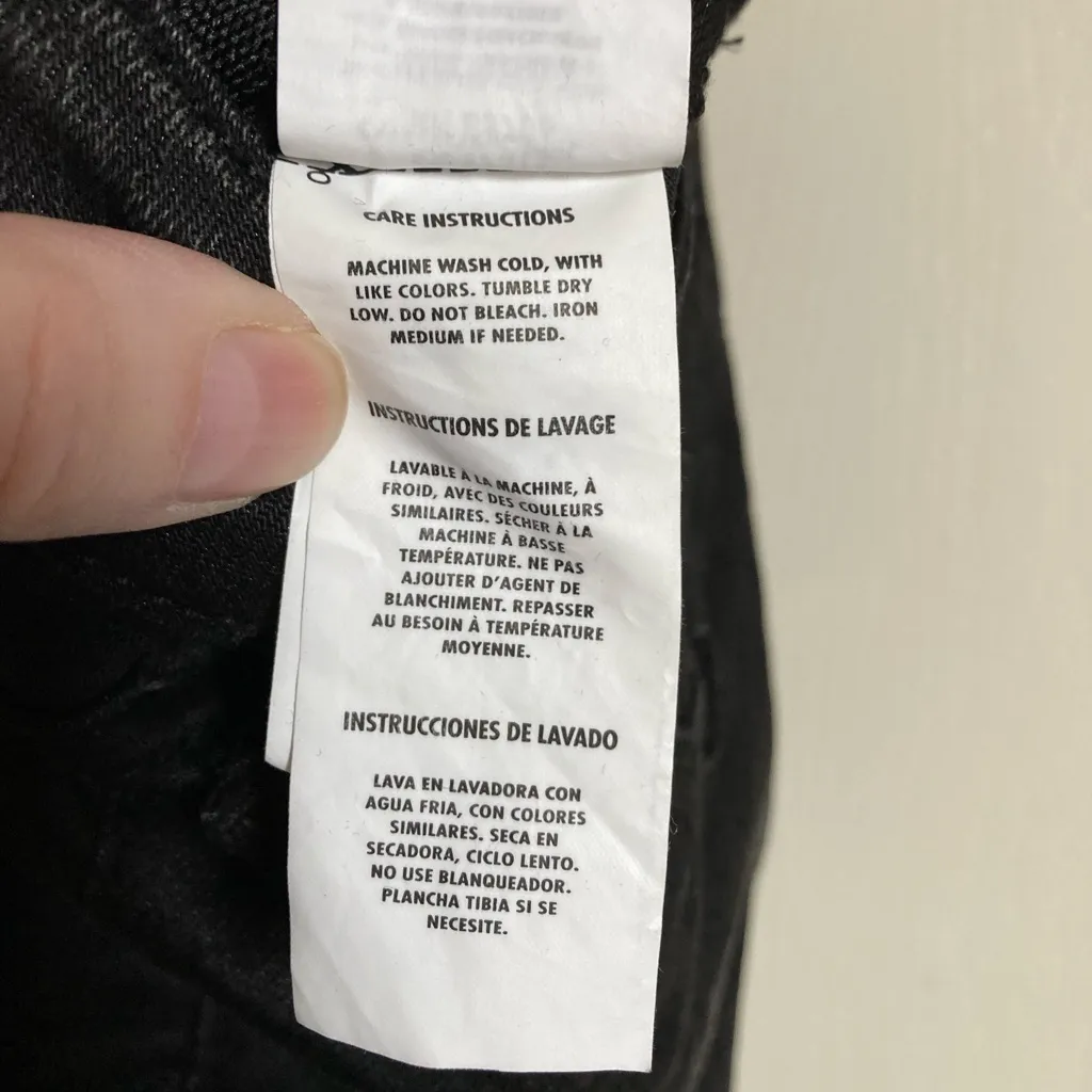 Buffalo David Bitton New Black Distressed Mid Rise Felow Bootcut Jeans #MBG - Image 5