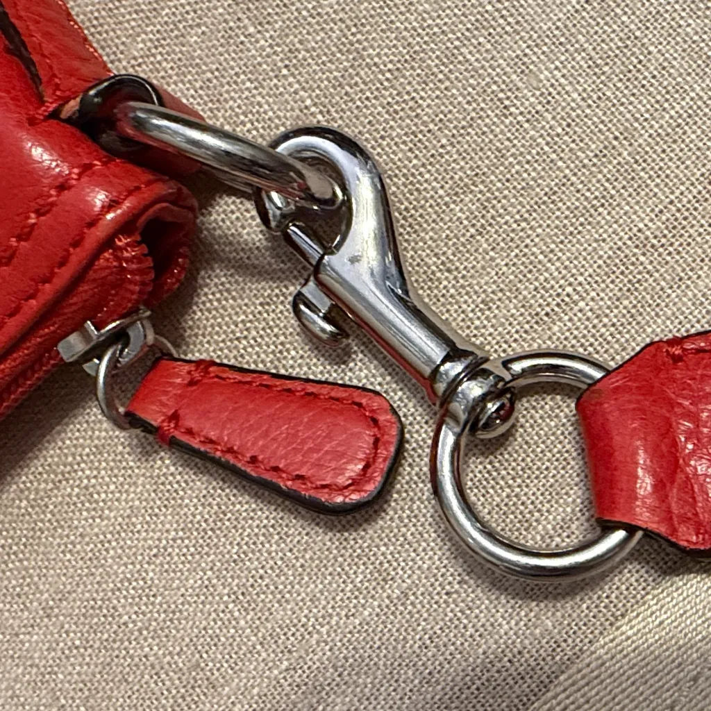 Coach (No.F49170) Red Leather Swing Back Crossbody - Image 11