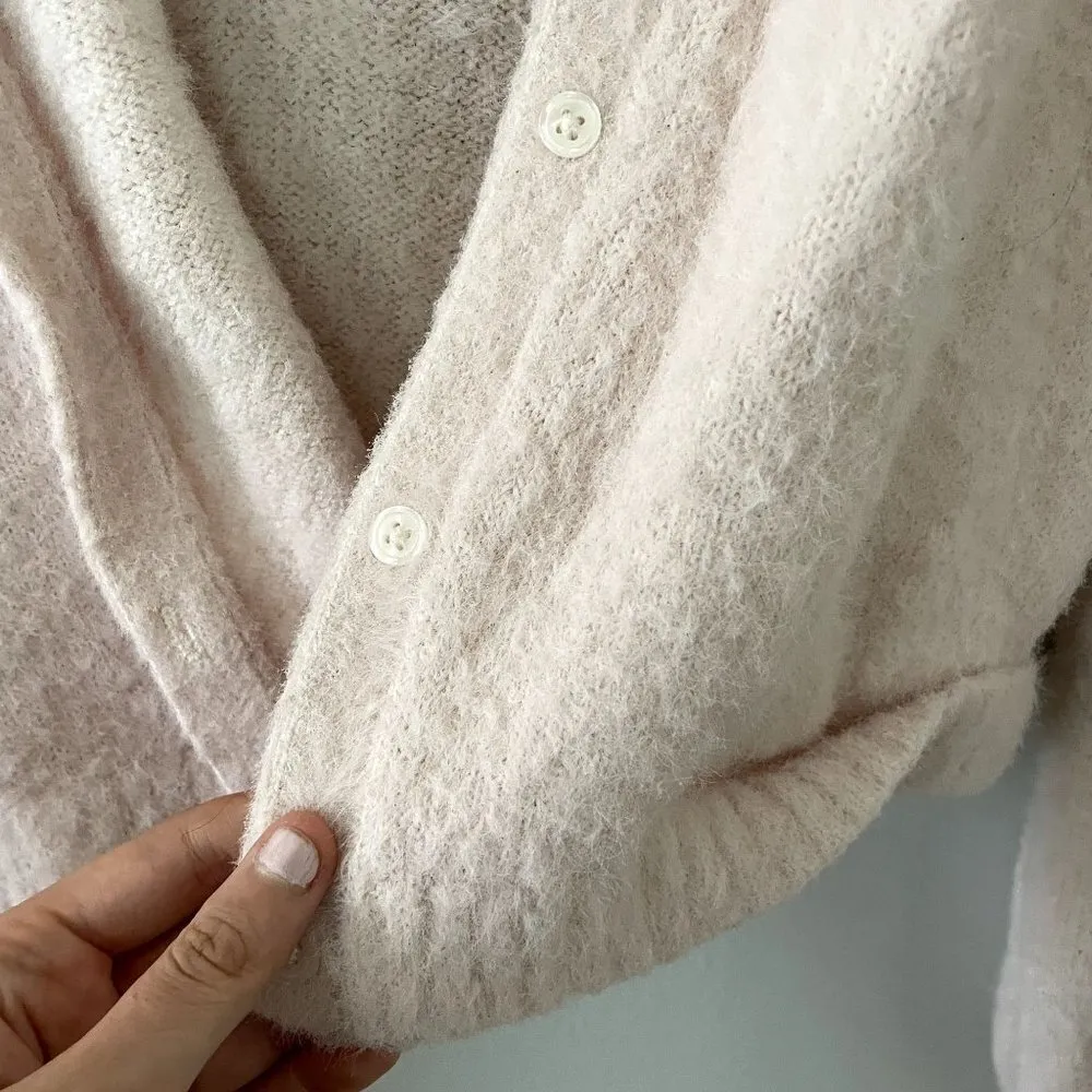 Wild Fable light pink button down cardigan sweater oversized comfortable - Image 5