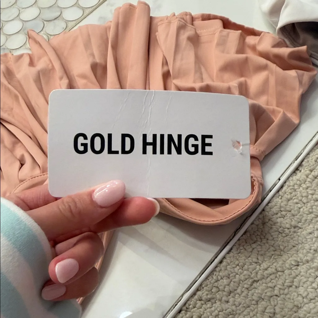 Women’s Blush Goldhinge Skirt Pink Size XS - Image 6