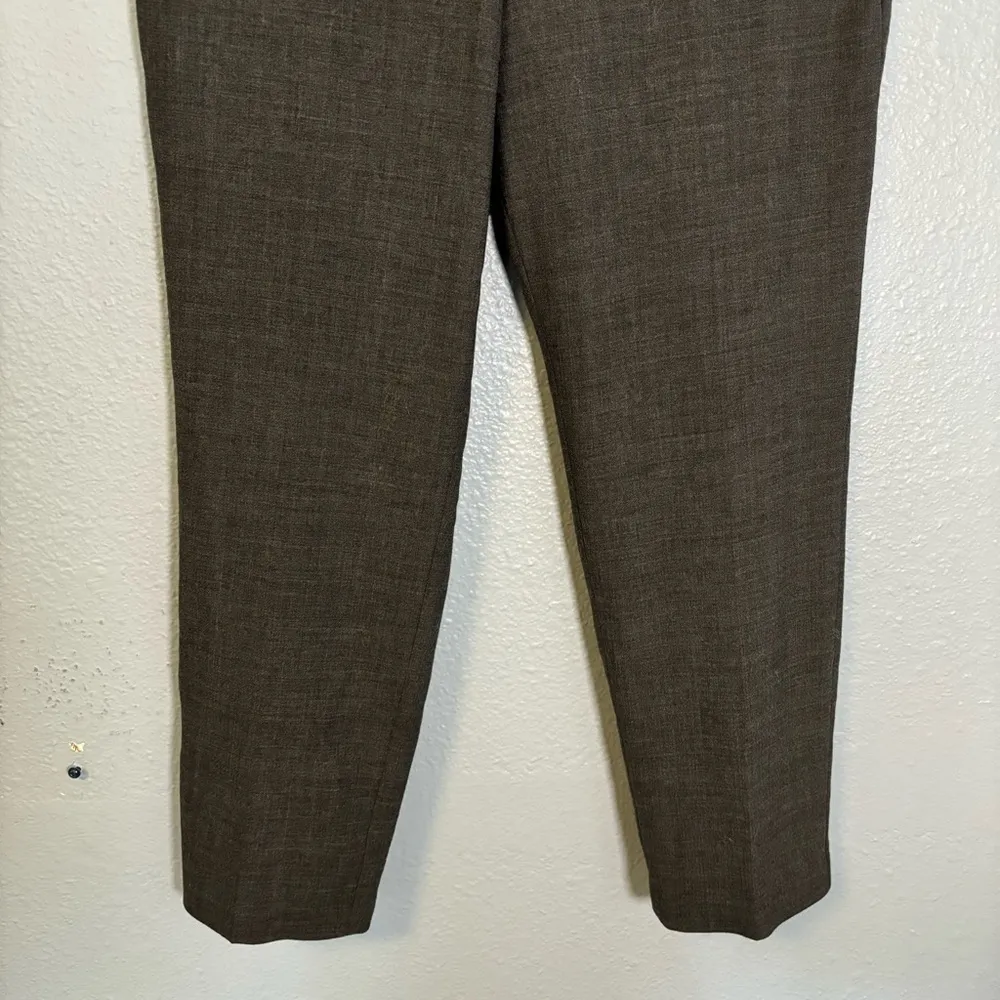 Talbots Women’s Chatham‎ Grey Wool Tapered Cropped Trouser - Image 5