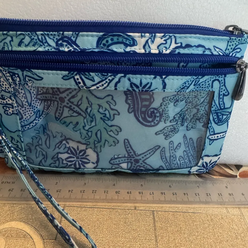 Lug Ocean Blue Patterned Wristlet - Image 2