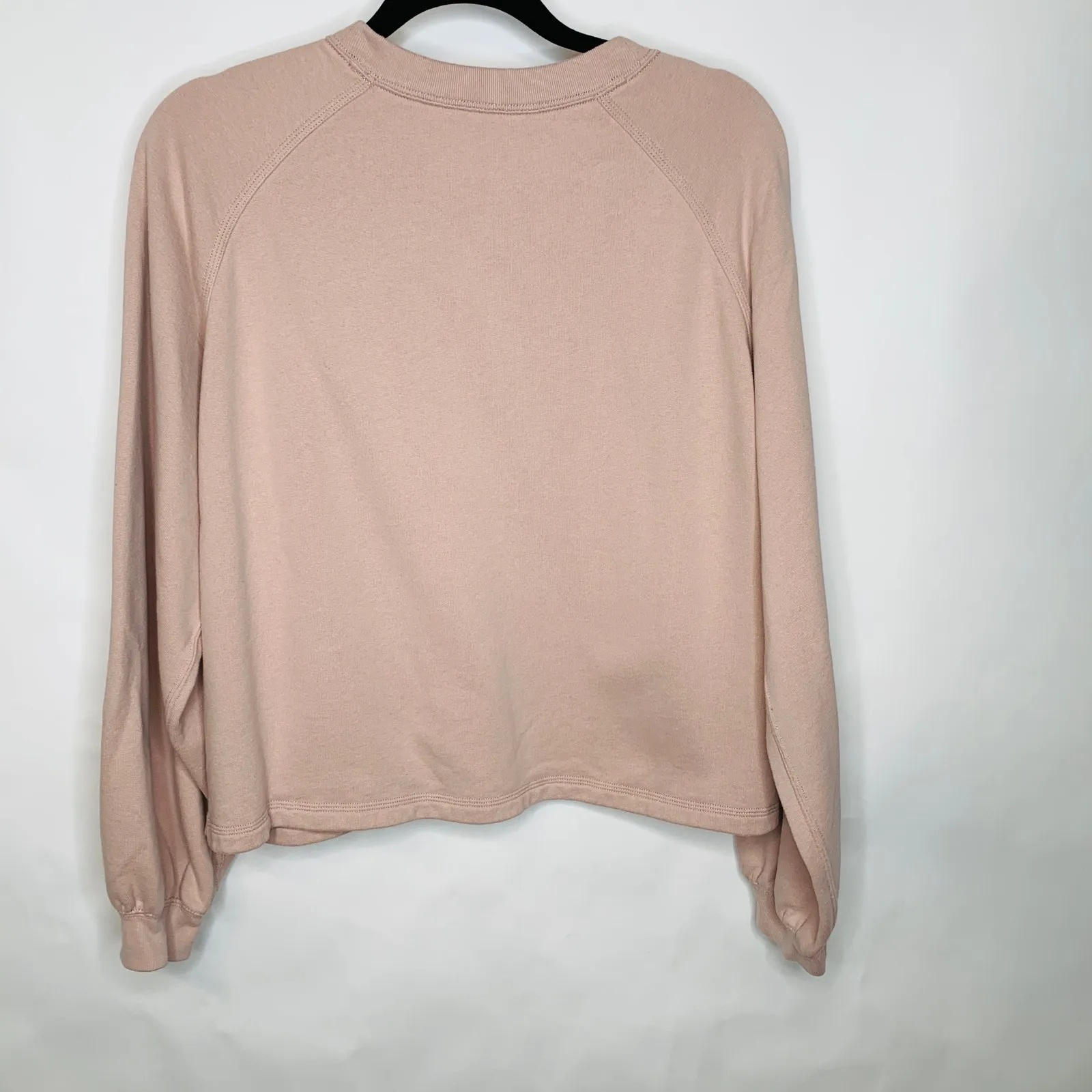 Abercrombie & Fitch Blush Pink Crew Neck Sweatshirt Sz Large - Image 6