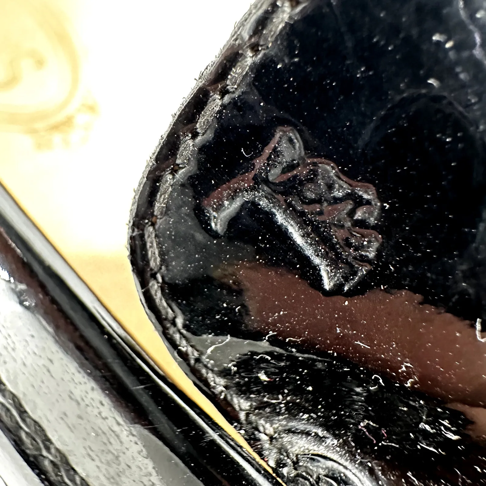 Tod's Gommino Driving Shoes Patent Leather Vibram Slip On Black EU 37.5 US 7 - Image 6