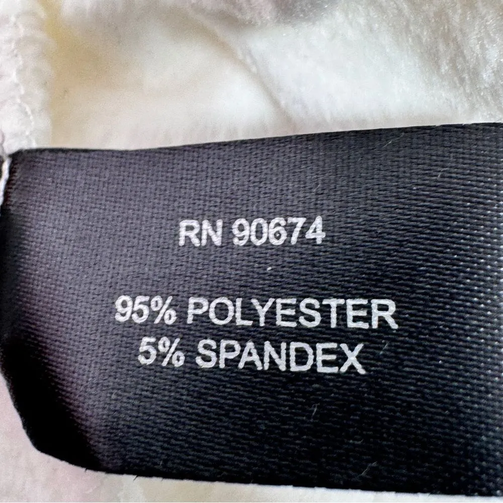 Boston Proper Velour Rhinestones Hoodie Sweater‎ White XS Sweatshirt Top - Image 11